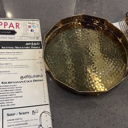 Interesting Menu n cutlery