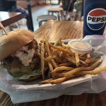 Big Island Burger - Double Patty cheeseburger with grilled onions - Burgers Near Me - Urban Honolulu, Hawaii