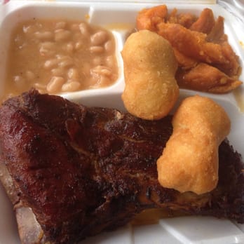 Bailey & Cato's - Rib Plate with White Beans, Yam, and Corn Bread!!! - Soul Food Near Me - Nashville, Tennessee Bailey & Cato's - Rib Plate with White Beans, Yam, and Corn Bread!!! - Soul Food Near Me - Nashville, Tennessee