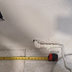 Sean Craig's Plumbing - This blocked the cabinets. It was supposed to be moved not just shortened.