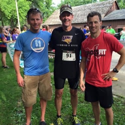Fort Dodge Oral Surgery - Drs Knox, Pearson, and DeJong after completing a recent triathlon.