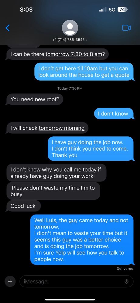 Slide of Luis Mendoza Roofing