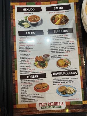 Menu photo 2 Taco Parilla San Antonio, TX Menu photo 2 Taco Parilla San Antonio, TX