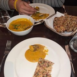 Rasam - Malai kofta and garlic naan
