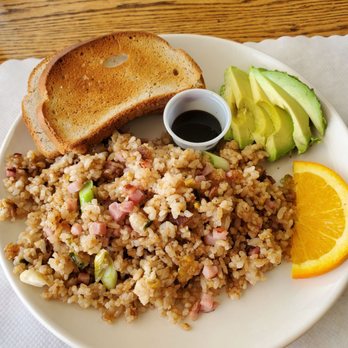 The Farmhouse Cafe - Breakfast fried rice, gluten free soy sauce and gluten free toast! - Breakfast & Brunch Near Me - Metaline Falls, Washington The Farmhouse Cafe - Breakfast fried rice, gluten free soy sauce and gluten free toast! - Breakfast & Brunch Near Me - Metaline Falls, Washington