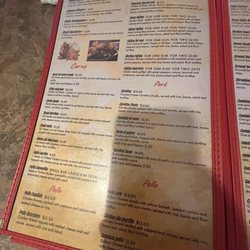 Cabana's Grill - Menu as of 3/20/26.