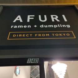 AFURI ramen + dumpling - Front door