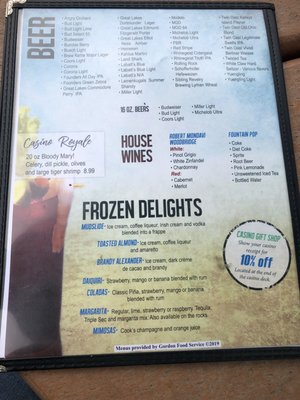 Menu photo 3 The Casino Kelleys Island, OH Menu photo 3 The Casino Kelleys Island, OH