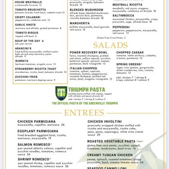 Limoncello - Dinner Menu for Limmoncello - Italian Near Me - Greenville, South Carolina Limoncello - Dinner Menu for Limmoncello - Italian Near Me - Greenville, South Carolina