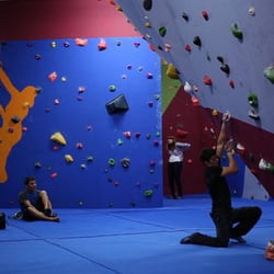 The Climbing Academy - TCA has all angles and styles of climbs to suit all shapes and sizes.  Photo courtesy of Jen Randall