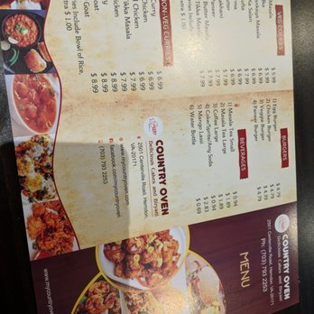 Country Oven - Menu - Indian Near Me - Herndon, Virginia Country Oven - Menu - Indian Near Me - Herndon, Virginia