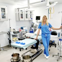 Karen M. Horton, MD - Dr. Horton constructed a state-of-the-art Quad A fully accredited operating room - right in her office!