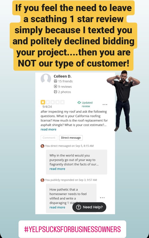 Slide of B.P. Custom Roofing