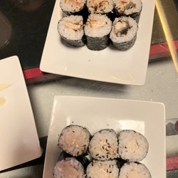 Blue Buddha Sushi Lounge - Top unagi roll/Bottom hamachi roll