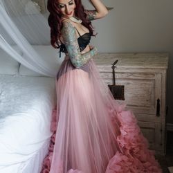 Grace in Lace Boudoir - Client Closet Favs: Boudoir Wardrobe - This pink tule ruffle skirt of gorgeousness goes with so many colors!