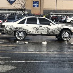 Here to have keys made but the parking lot was more interesting Here to have keys made but the parking lot was more interesting