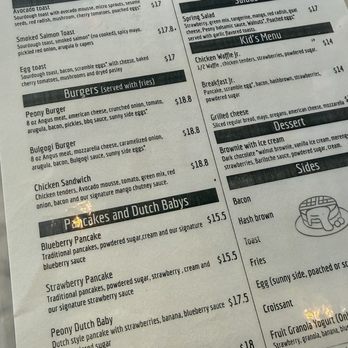 Brunch at Peony - Menu - Breakfast & Brunch Near Me - Suwanee, Georgia