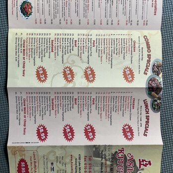 Asian Kitchen - a menu for a chinese restaurant - Chinese Near Me - Grand Rapids, Michigan