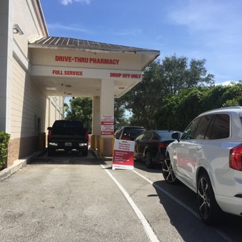 CVS Pharmacy - Signs for the drive through - Drugstores Near Me - Jupiter, Florida