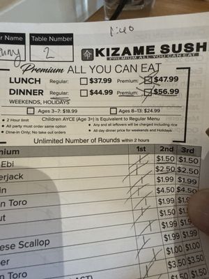 Menu photo 4 Kizame Sushi West Hills, CA Menu photo 4 Kizame Sushi West Hills, CA