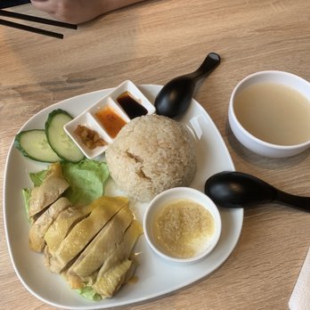 Cafe De Hong Kong - Hainan chicken less than $10. But some rice not fully cooked; hard at the core. - Hong Kong Style Cafe Near Me - Markham, Ontario