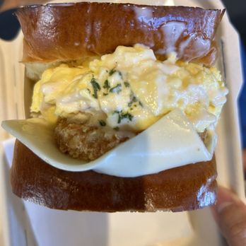 Egg Happiness - Hashbrown sandwich - Korean Near Me - Dublin, California Egg Happiness - Hashbrown sandwich - Korean Near Me - Dublin, California