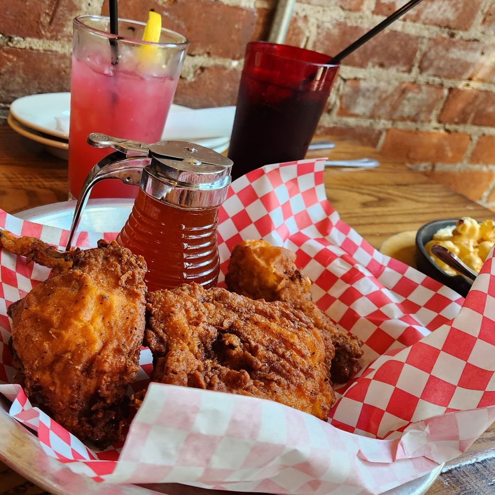 The Eagle OTR - The half chicken with hot honey, also blackberry lemonade. - American Near Me - Cincinnati, Ohio The Eagle OTR - The half chicken with hot honey, also blackberry lemonade. - American Near Me - Cincinnati, Ohio