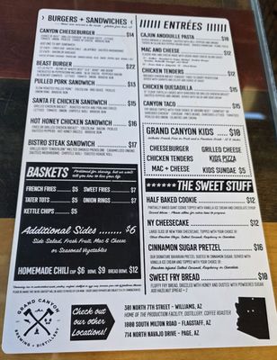 Menu photo 2 Grand Canyon Brewing Distillery Kingman, AZ