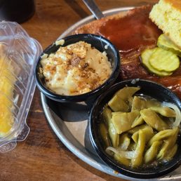 Half Slab, Green Beans, Mac & Cheese, Chess Pie