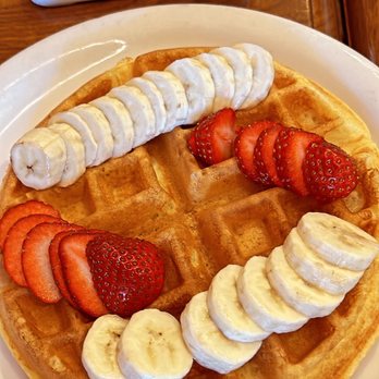 Urth Caffé - Orange - Classic Belgian Waffle with fruit - Coffee & Tea Near Me - Orange, California Urth Caffé - Orange - Classic Belgian Waffle with fruit - Coffee & Tea Near Me - Orange, California