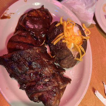 Texas Roadhouse - Ribs and chicken with baked potato - Barbeque Near Me - Snellville, Georgia Texas Roadhouse - Ribs and chicken with baked potato - Barbeque Near Me - Snellville, Georgia
