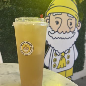 Beard Papa’s - Peach tea with popping mango boba - Bakeries Near Me - Tempe, Arizona Beard Papa’s - Peach tea with popping mango boba - Bakeries Near Me - Tempe, Arizona