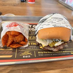 Fatburger - Large Fatburger (1/2 lb.) Meal with Sweet Potato Fries