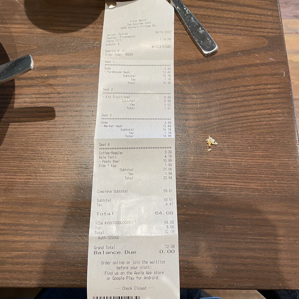 First Watch - Breakfast & Brunch Near Me - Tampa, Florida