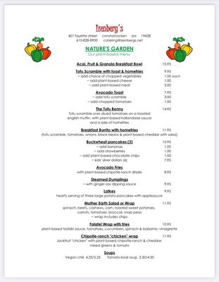 Menu photo 6 Izenberg's Catering & Cafe Conshohocken, PA Menu photo 6 Izenberg's Catering & Cafe Conshohocken, PA