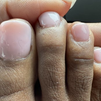 Simply Divine Nail Spa - Hair cured into shellac - Nail Salons Near Me - Sugar Land, Texas