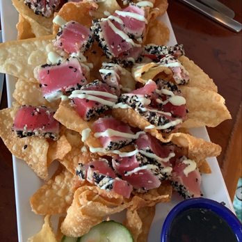 Eagle Grille and Millers Dockside - Large Tuna Nachos - Seafood Near Me - Boca Grande, Florida Eagle Grille and Millers Dockside - Large Tuna Nachos - Seafood Near Me - Boca Grande, Florida