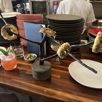 Olmsted - Beer battered squash rings - New American Near Me - Brooklyn, New York Olmsted - Beer battered squash rings - New American Near Me - Brooklyn, New York