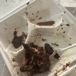 Destroyed that plate lol, only bones left Destroyed that plate lol, only bones left