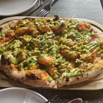 Kokomo - Shrimp and ackee flatbread - delicious! - Caribbean Near Me - Brooklyn, New York