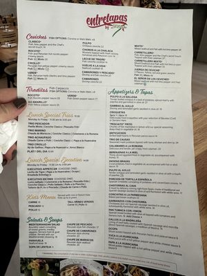 Menu photo 2 Entretapas Weston, FL