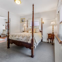 Castle Manor Inn - Our Castle Suite located inside the Main Victorian Inn. New memory foam mattress. (2022)