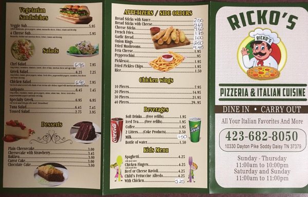 Menu photo 4 Ricko's Soddy-Daisy, TN Menu photo 4 Ricko's Soddy-Daisy, TN
