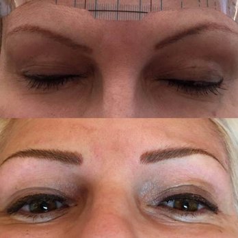 Designer Permanent Make Up - Shape adjustment using hair strokes - Makeup Artists Near Me - London, XGL