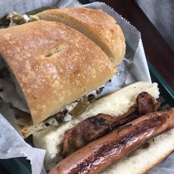Dogtown - Philly and golden w no cheese, just bacon - American Near Me - Rochester, New York Dogtown - Philly and golden w no cheese, just bacon - American Near Me - Rochester, New York