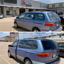 X-Pert Tint and Auto Alarms - Before (top) - hot as hell no privacy. After (bottom) - dark and cool. Front: formula one pinnacle ceramic 30% Rear: Llumar ATR 15% metalize