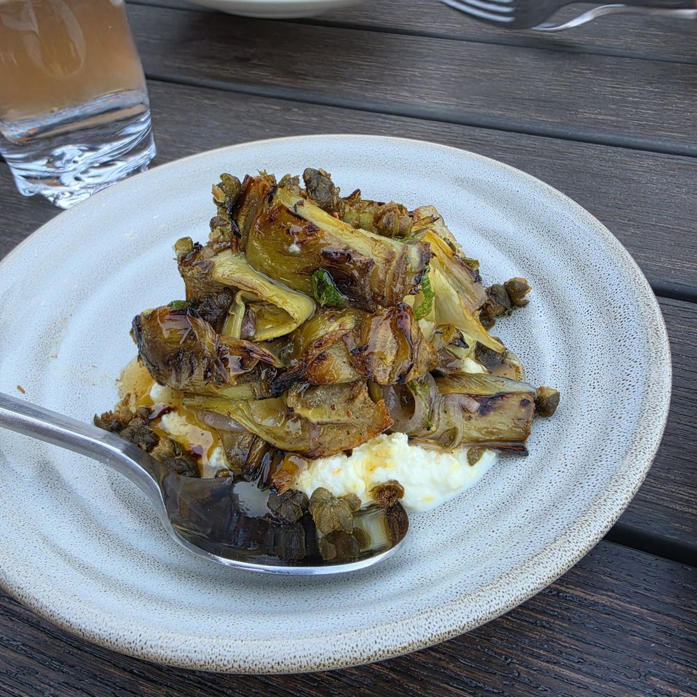 The Perch - Charred artichoke hearts - Cocktail Bars Near Me - Charlemont, Massachusetts The Perch - Charred artichoke hearts - Cocktail Bars Near Me - Charlemont, Massachusetts