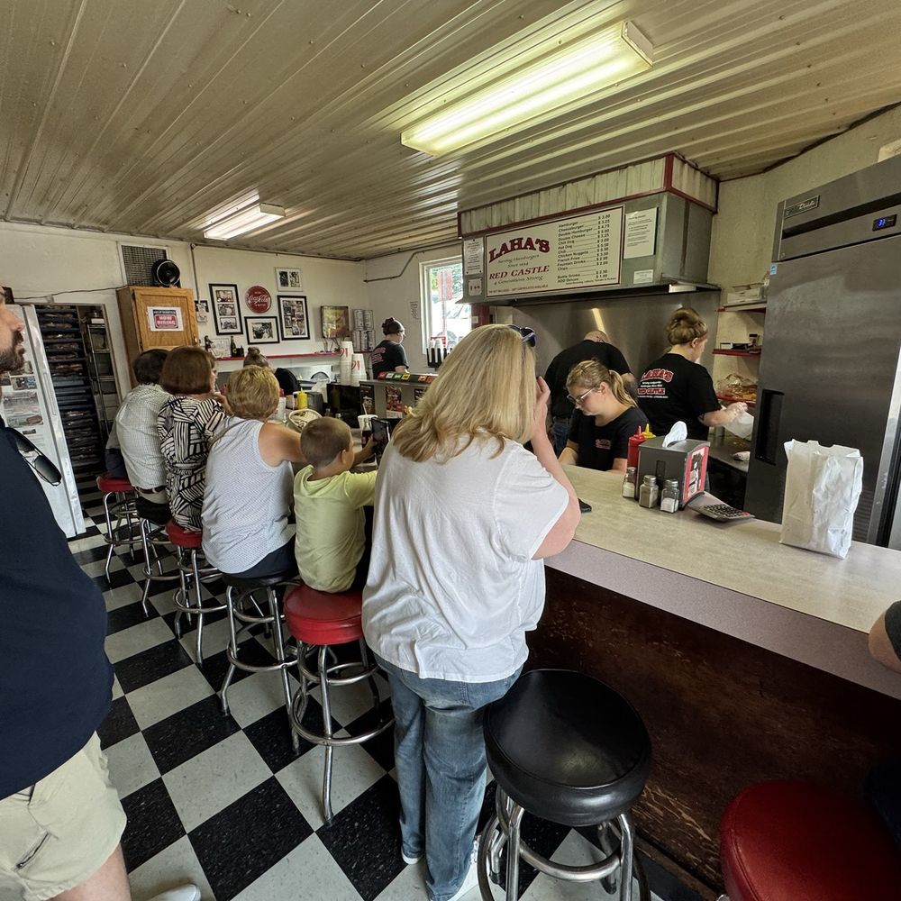 Laha's Red Castle - The entirety of interior of the restaurant is captured in this photograph. - American Near Me - Hodgenville, Kentucky