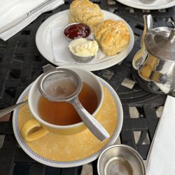 The Rose - Oxford tea and scones with strawberry jam and clotted cream