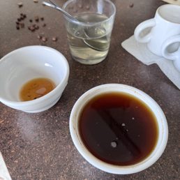 Freshly roasted and brewed coffee! Freshly roasted and brewed coffee!